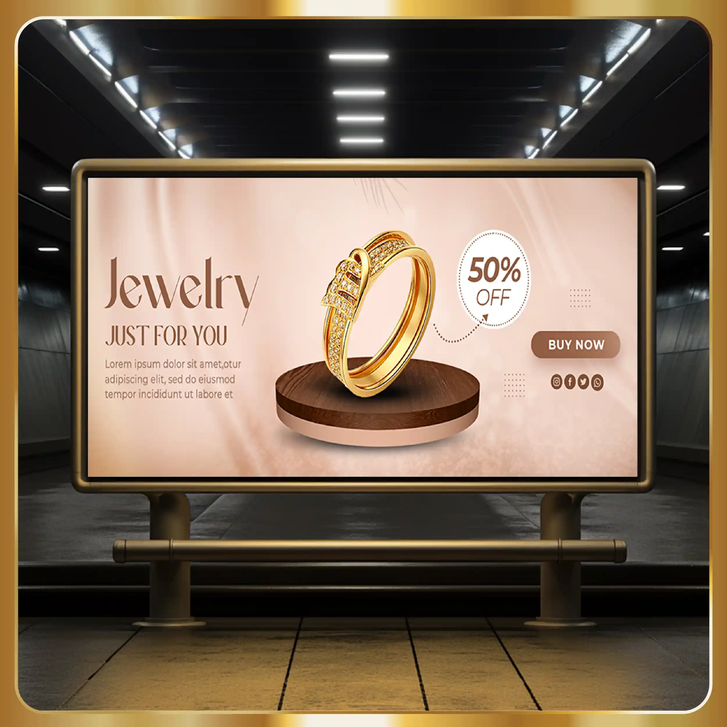 Real estate billboard template psd.